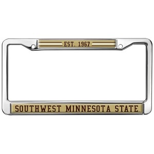 Southwest Minnesota State School Logo Full Size Standard License Plate Metal Frame - 1 of 4