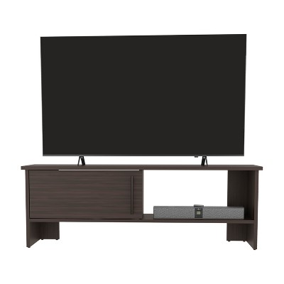 Vynxaria Modern TV Stand, 1 Door, 1 Shelf, Clean Lines Design