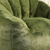 GlasFlength Bean Bag Seats Comfortable Premium Memory Foam Lounge Chair with Removable Cover for Living Room Bedroom, Green, 41.4"*35"*30.7" - 3 of 4