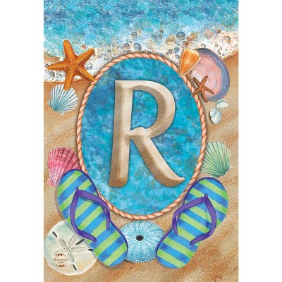 Briarwood Lane Summer Garden Flag 12x18 For Outdoor Summer Monogram Letter R For Summer Garden Flag Flags For Outside