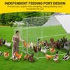 Chicken Cage, Metal Galvanized Pipe, Double Door + Pointed Roof + Polyester Rain Cover, Chicken Cages For Outside, Suitable for Farm Yard, Outdoor - 4 of 4
