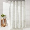 Block Print Scallop Shower Curtain Aqua Blue - Threshold™ : Target
