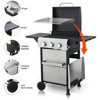 NicBex 3-Burner propane Gas BBQ Grill,36900BTU Output Outdoor Grill with Hanging Basket&Foldable Side Table,Enameled Cast Iron Cooking Grids - 2 of 4