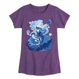 Girls' - Disney - Ariel Sweet Natured Fitted Short Sleeve Graphic T-Shirt - 1 of 4