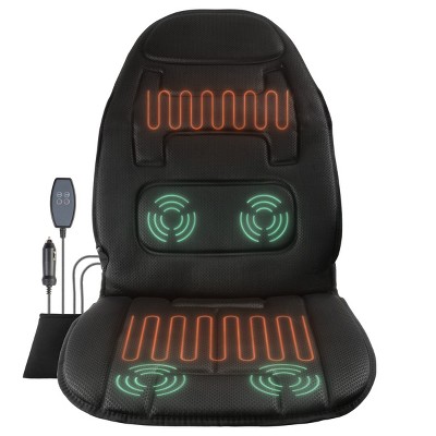 Massage Seat Cushion Back Massager W/ Heat & 6 Vibration Motors For Home :  Target