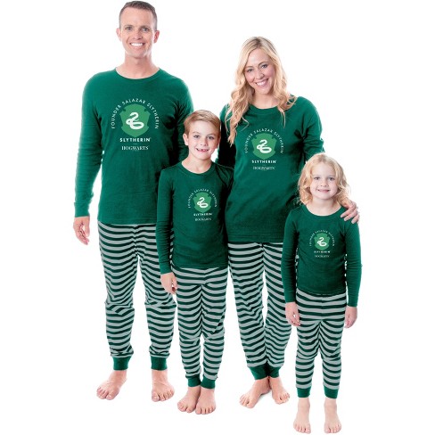 Harry Potter Founder Tight Fit Family Pajama Set (slytherin, Adult,  X-small) : Target