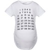 Maternity Calendar Countdown Pregnancy Tee Mark Off Baby Announcement T Shirt - Crazy Dog Maternity T Shirt - 2 of 4