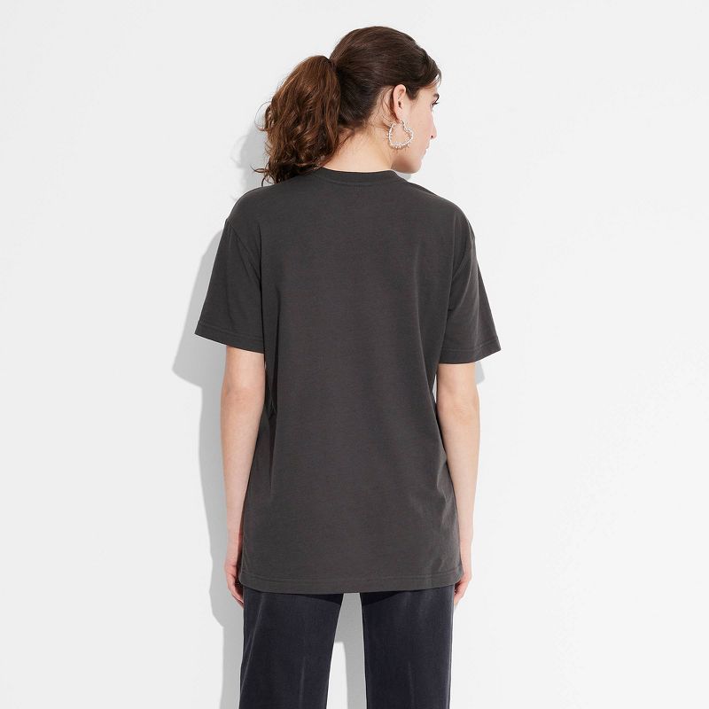 Women's United States of America Eagle Oversized Short Sleeve Graphic T-Shirt - Black, 2 of 4