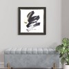 Abstract Talon Framed Glass and Single Matted Foiled Deckle Edge Wall Art Black - Madison Park: Screen Print, Vertical Orientation, D Ring Mount - 2 of 4