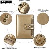 BEAFUP Small Wallet for Women,Rfid Blocking Genuine Leather Bifold Wallet Holder for Women with Zipper Coin Pocket 2 ID Windows - 2 of 4