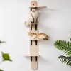 Mewoofun Pet Tower 4 Levels Wall Mounted Cat Climber Shelves Tree, Wooden Cat Tree Cat Climbing Tower for Indoor Cats, White, 10.5"*23.3"*67" - 2 of 4