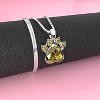 Maya's Grace Birthstone Paw Print Pendant Necklace, Rhinestone Gemstone, Pendant Necklace for Women - 2 of 4