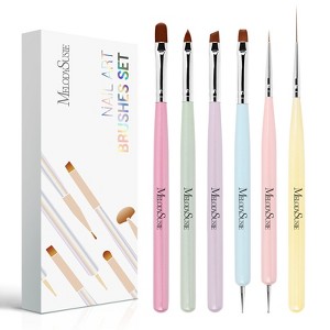 MelodySusie Color Nail Art Brushes Set (6Pcs) - 1 of 4