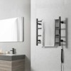 VEVOR 4 Bars Towel Warmer Rack, Wall Mounted Heated Towel Rack for Bathroom, IPX5 Waterpoof Towel Heater Rack with Timer & Display Screen, Black - 2 of 4