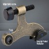 Attop Hinge Pin Door Stopper 2-Pack Antique Bronze - Adjustable Heavy Duty Stopper with Black Rubber Bumper for Wall Protection - 3 of 4