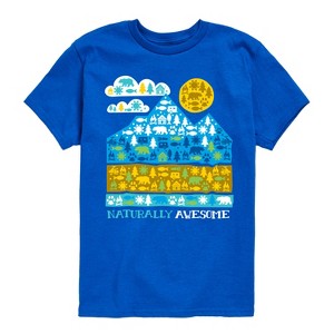Boys' - Instant Message - Naturally Awesome in Nature Short Sleeve Graphic T-Shirt - 1 of 4