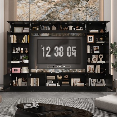 FUFU&GAGA Multifunctional TV Cabinet Storage Space Ambient Lighting Large Entertainment Centre