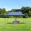 10x20 FT Heavy-Duty Pop-Up Canopy Tent with 6 Sidewalls, UV Protection, Waterproof, Adjustable Height, Wheeled Bag for Outdoor Events-Coolbibila - 3 of 4