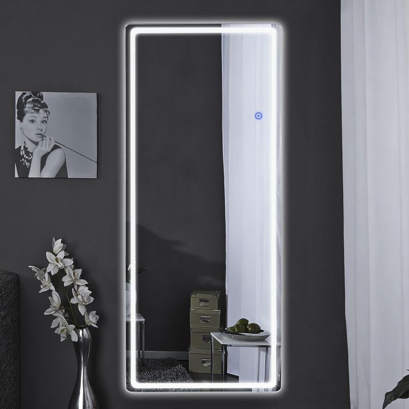 Neutypechic LED Rectangle Full Length Mirror Large Wall Mirror Standing Mirror, 1 of 8