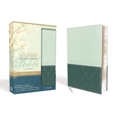 Real-Life Devotional Bible for Women-NIV-Compact - by  Zondervan (Leather Bound)