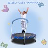 Aukfa 36 inch Kids Trampoline with Handle - Indoor/Outdoor Toddler Trampoline Ages 1-6, 6-Leg Design for Safety & Stability - 2 of 4