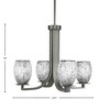 Toltec Lighting Apollo 4 - Light Chandelier in  Graphite with 5" Black Fusion Shade - 2 of 2