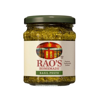 Rao's Homemade Basil Pesto Sauce Premium Quality Flavorful Pasta Sauce and Spread - 6.7 oz