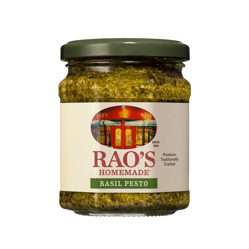 Rao&#39;s Homemade Basil Pesto Sauce Premium Quality Flavorful Pasta Sauce and Spread - 6.7 oz, 1 of 9