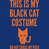 Women's Design By Humans Halloween Introvert Black Cat Costume By Commykaze Racerback Tank Top - 2 of 3