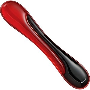 Kensington Duo Gel Wave Keyboard Wrist Rest - 18.9" x 3.5" Dimension - Red, Black - Gel - Slip Resistant - 1 of 3
