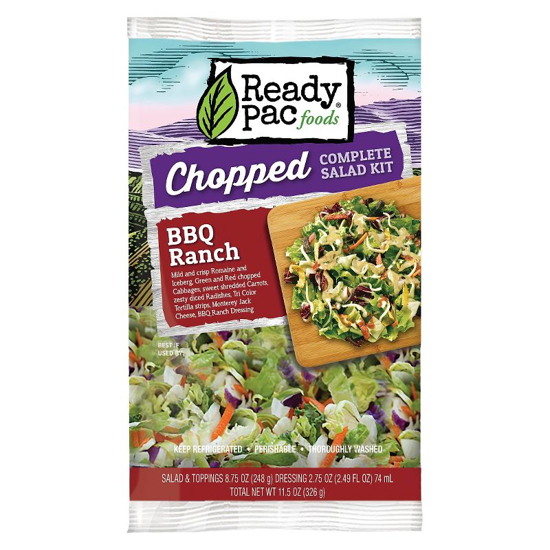 Ready Pac Foods BBQ Ranch Chopped Complete Salad Kit - 11.5oz, 1 of 2