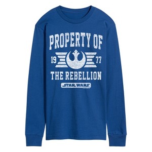 Men's - Star Wars - Property Of Rebellion Long Sleeve Graphic T-Shirt - 1 of 3