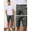 Lars Amadeus Men's Polka Dots Comfort Flat Front Chino Shorts - 4 of 4