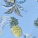 pineapple flowers on blue background