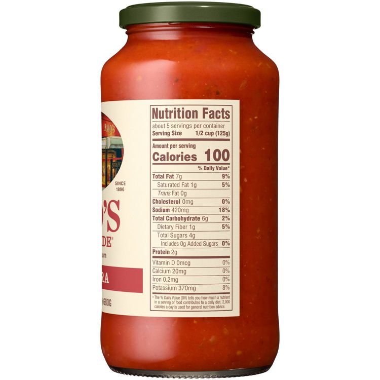 Rao's Homemade Marinara Sauce Premium Quality All Natural Tomato Sauce & Pasta Sauce Keto Friendly & Carb Conscious - 24oz, 4 of 7