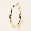 Metal Ribbon Hoop Earrings - kate spade new york x Target Gold - 2 of 4