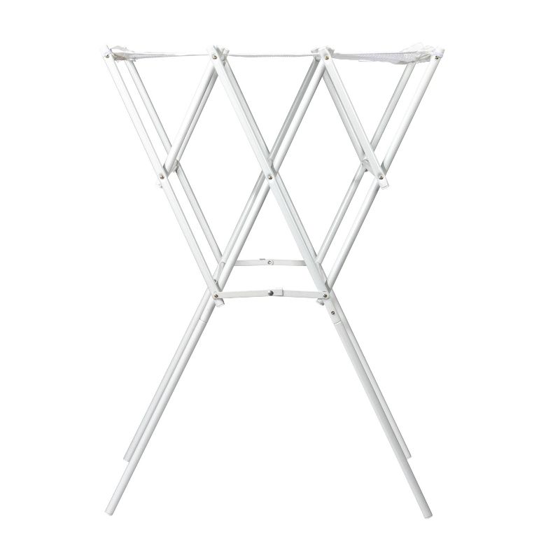 Household Essentials Clothes Drying Rack, Foldable, Expandable and Collapsible Laundry Drying Rack White, 4 of 8