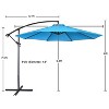 Yaheetech 10 Ft Patio Umbrella with Crank & Cross Base - 3 of 4