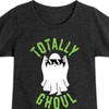 Girls' - Instant Message - Halloween Ghost Totally Ghoul Fitted Short Sleeve Graphic T-Shirt - 2 of 4