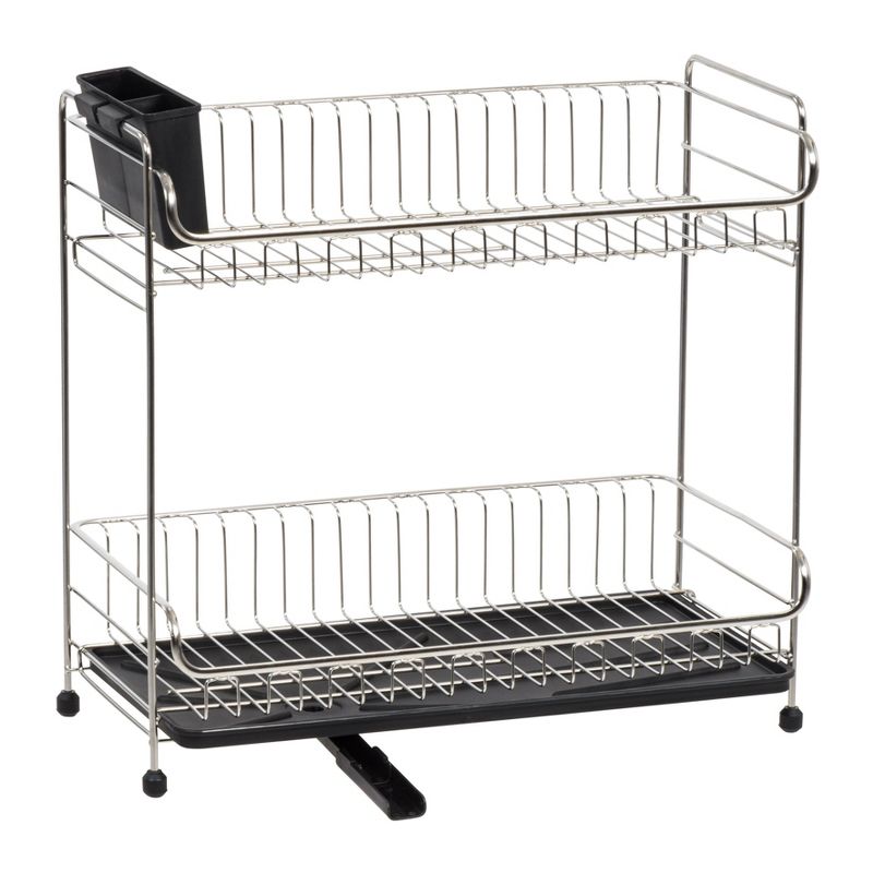 IRIS 2 Tier Stainless Steel Compact Dish Rack
, 3 of 12