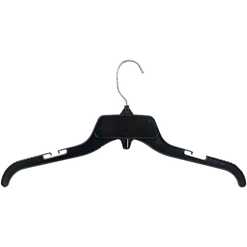 Link Recycled Plastic with Notches Shirt Hangers 17" 360 Degree Swivel For Home, Office & Retail Stores 10/25/100 Count, 1 of 8