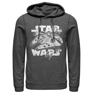 Men's Star Wars Millennium Falcon Initiate Hyperdrive Pull Over Hoodie - 1 of 4