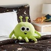 Alien Soothing Weighted Plush Kids' Throw Pillow Green - Pillowfort™  - 2 of 4