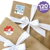 Big Dot of Happiness Christmas Silly Goose Gift Tag Stickers, Assorted Winter Holiday Gift Tag Labels, To and From Stickers - 12 Sheets - 120 Stickers - 2 of 4