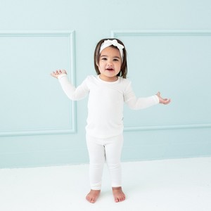 Kyte Baby Long Sleeve Pajamas in Cloud - 1 of 3