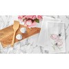 C&F Home Bees & Poppies Embroidered Cotton Flour Sack Kitchen Towel - 3 of 4
