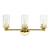 Livex Lighting Whittier 3 - Light Vanity in  Polished Brass - 3 of 4