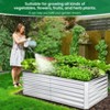 Homdox 8x4x2ft Outdoor Metal Raised Garden Bed, Deep Root Planter Box for Vegetables, Flowers, Herbs, Succulents w/ 478 Gallon Capacity,Silver - 3 of 4