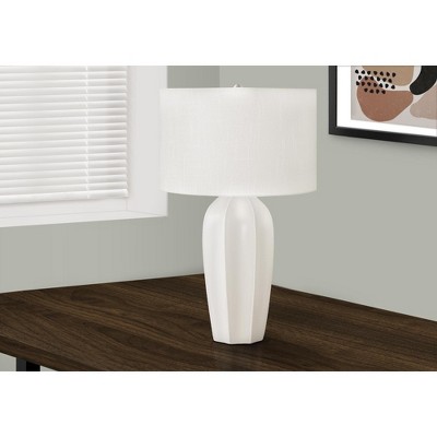 Monarch Specialties Lighting 27inchH Table Lamp Cream Ceramic Ivory / Cream Shade Modern