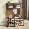 Adjustable 4-Tier Shoe Storage Bench - Entryway Organizer for Bedroom, Closet, and Living Room - 2 of 4